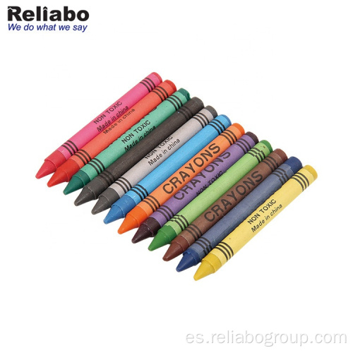 Crayones de cera multicolores no tóxicos